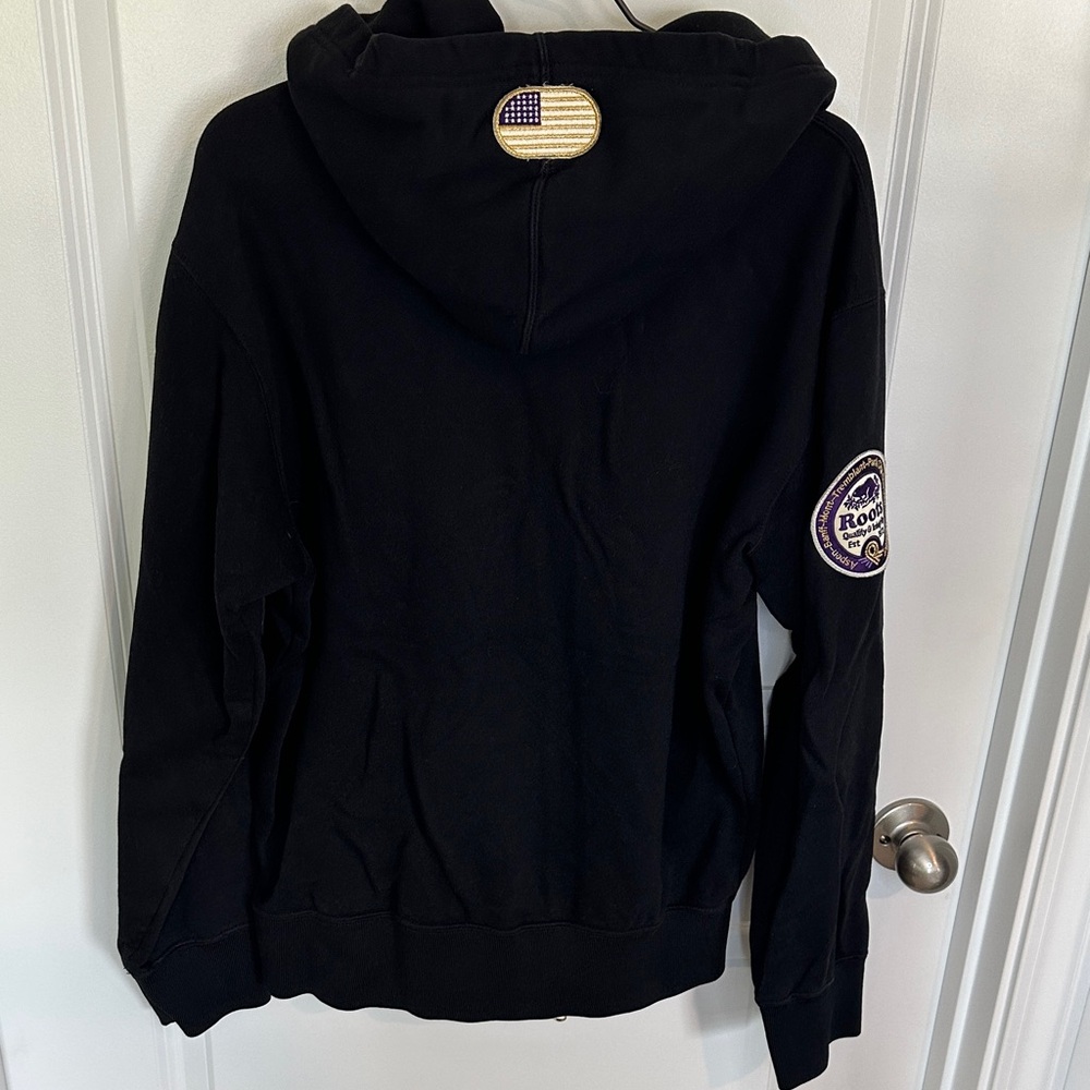 Roots Men’s Black Park City Zip Up Hoodie - Picture 3 of 5
